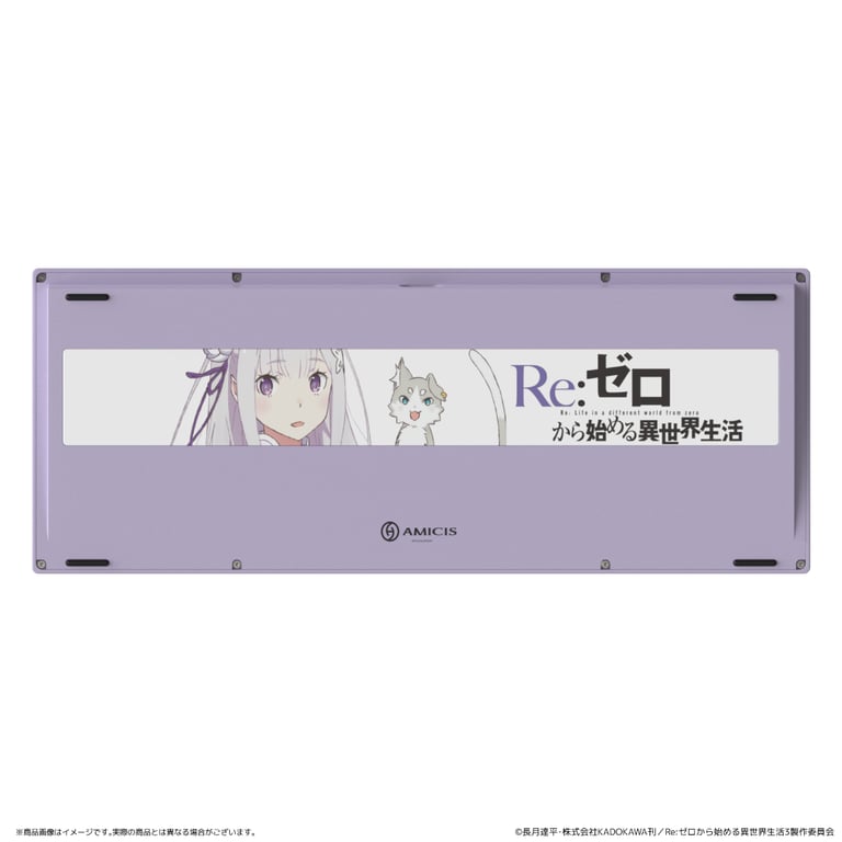 AMICIS ✕ 《Re:從零開始的異世界生活》80HE 磁軸遊戲鍵盤(愛蜜莉雅Ver. - JIS配列)