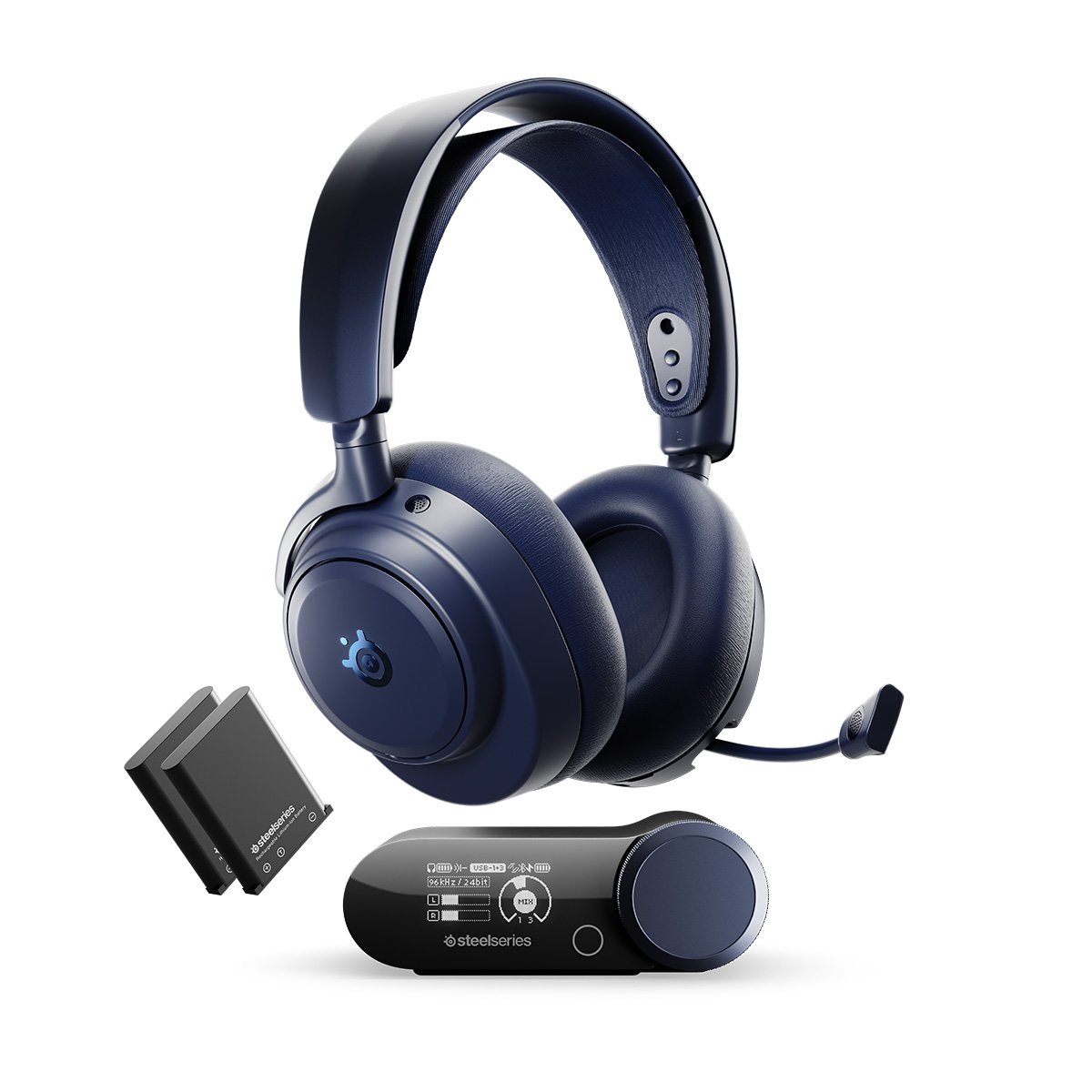 SteelSeries Arctis Nova Pro Omni ANC主動降噪 無線遊戲耳機(61723)(午夜藍)