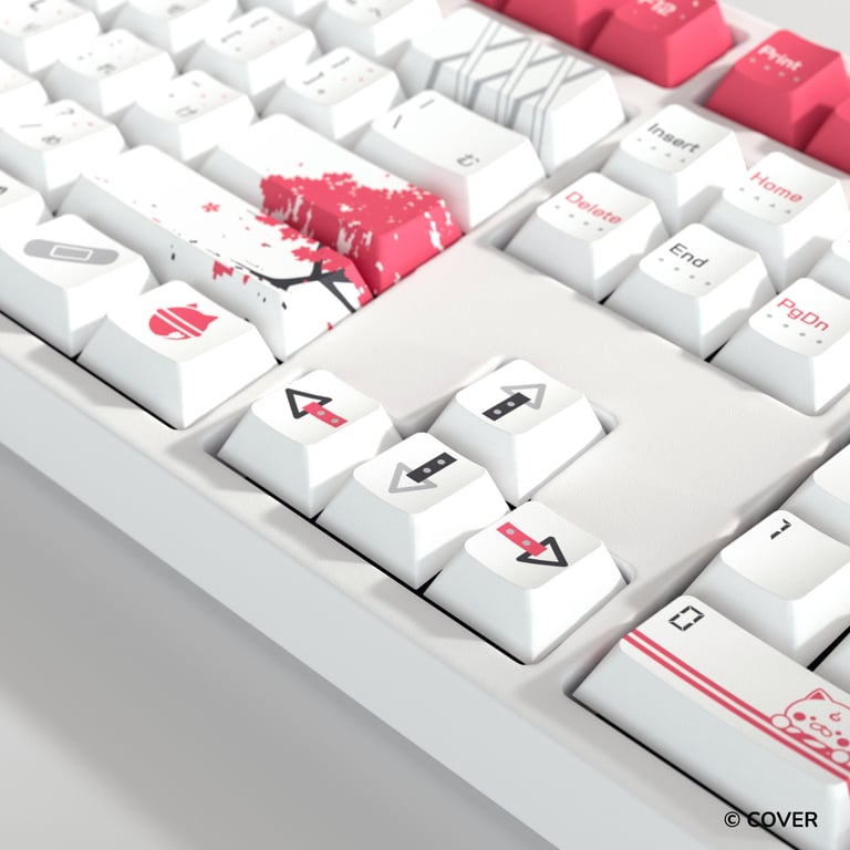 HYTE Sakura Miko 櫻巫女 鍵帽及桌墊套裝(白色)