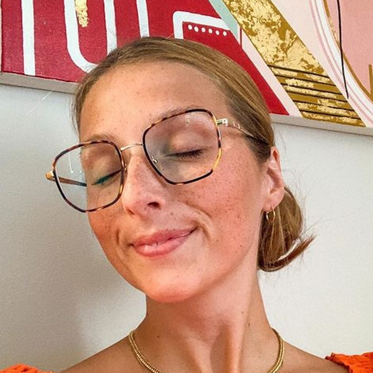 Icon Geometric Tortoise Gold on Elise Arsenault