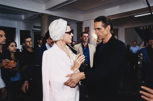 Fanny Ardant and Jeremy Irons: Maria Callas with her friend and manager Larry Kelly.