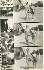 Alaide Becattini e Franco Zeffirelli a Viareggio, agosto 1934. Foto V. Vespignani