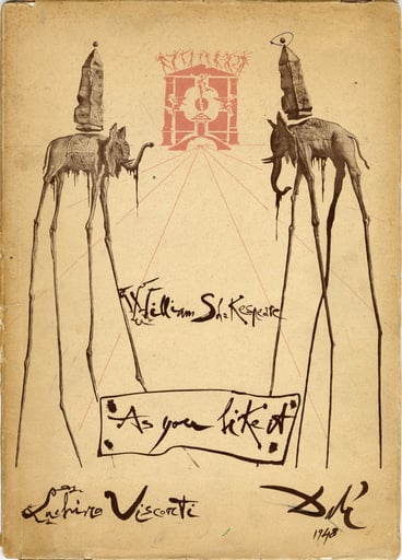 Sketch by Salvador Dalì for the poster.