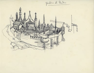 Studi di Zeffirelli per la scena.