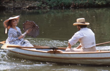 Teresa Stratas e Placido Domingo: the happy days of Violetta and Alfredo in the tranquility of the countryside.