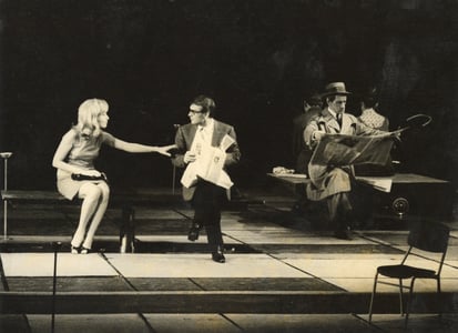 Monica Vitti e Giorgio Albertazzi: Maggie e Quentin.