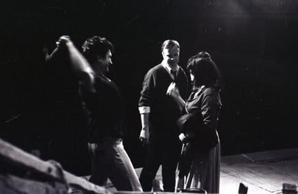 During rehearsals.