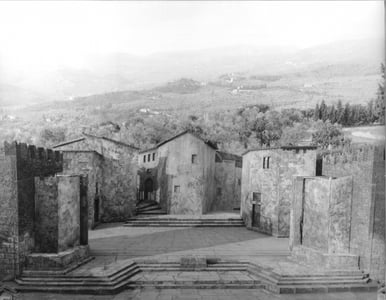 La scena costruita al Teatro Romano di Fiesole.