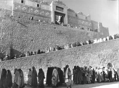 A Gerusalemme, la salita verso il Tempio.
