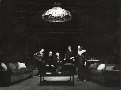 Rina Morelli, Giuseppe Pagliarini, Ernes Zacconi, Paolo Stoppa and Sarah Ferrati.