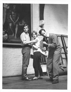 Zeffirelli, Judi Dench e John Stride durante le prove.