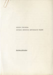 Pages from the transcript of the interview.