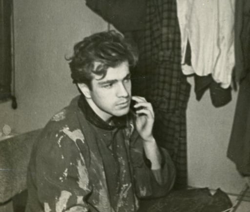Zeffirelli in camerino, al trucco.