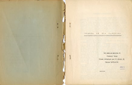 Il primo soggetto dal romanzo, scritto da Zeffirelli nel 1951.