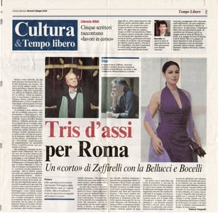 dal "Corriere della sera", 5 maggio 2009.
