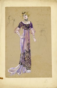 Studi di Piero Tosi per i costumi.