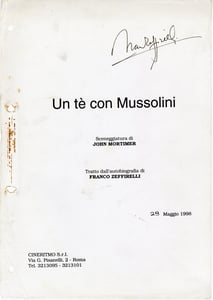 Il copione definitivo per il film, scritto da John Mortimer.