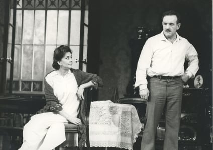 Joan Plowright e Colin Blakely: Filumena e Domenico.