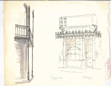 Studi di Zeffirelli per la scena.