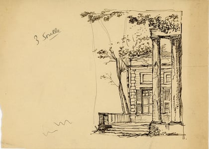 Studi di Zeffirelli per le scene.