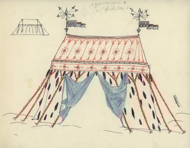 Studi di Zeffirelli per la scena.