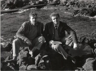 Zeffirelli e Francesco Rosi durante la lavorazione del film.