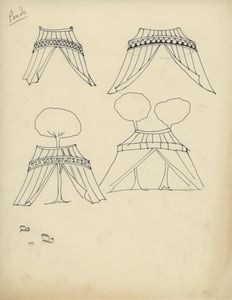 Studi di Zeffirelli per la scena.