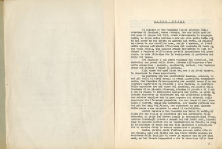 Il primo soggetto dal romanzo, scritto da Zeffirelli nel 1951.