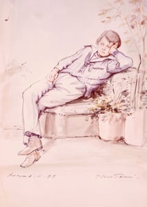 Studi di Piero Tosi per i personaggi.