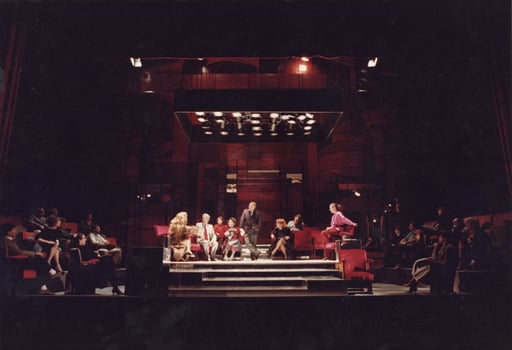 The finished set, during the performance.