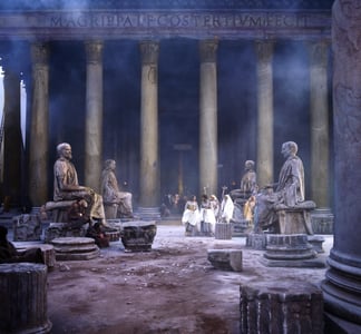 Roma, davanti al Pantheon.