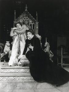 Valentina Cortese e Rossella Falk: Maria Stuarda ed Elisabetta.