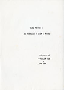 Il copione.