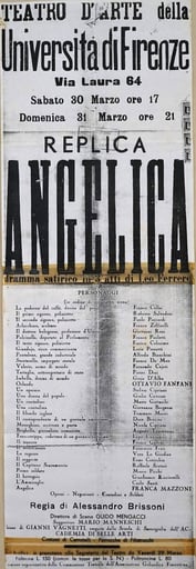 La locandina dello spettacolo.