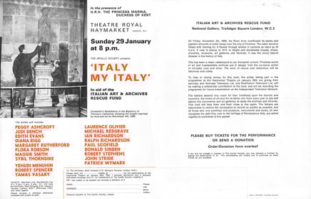 La solidarietà internazionale: in Inghilterra