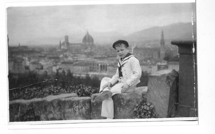 Franco Zeffirelli in Florence. circa 1931