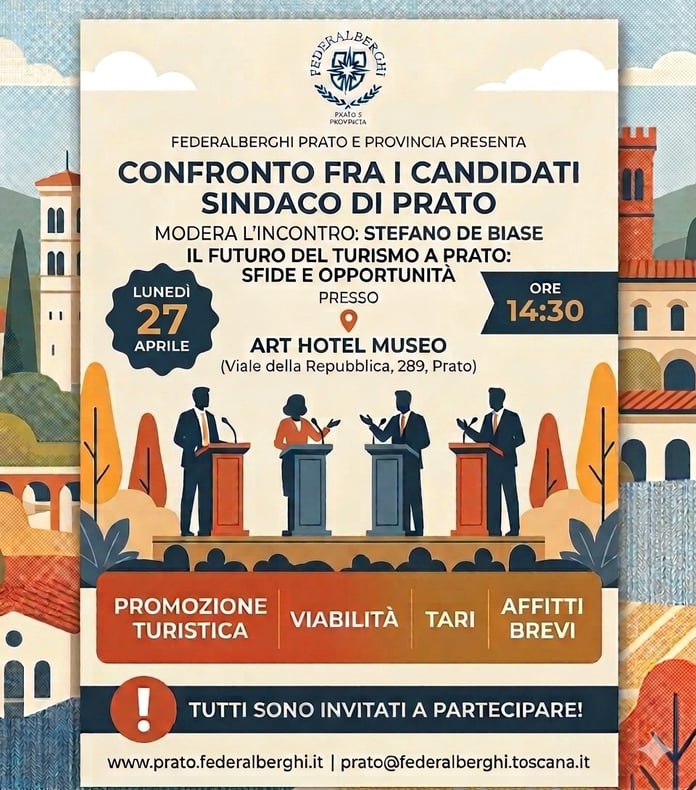 locandina dibattito candidati sindaco