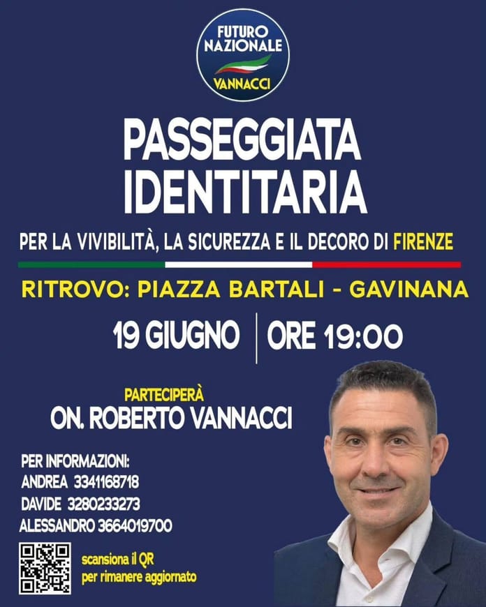camminata gavinana futuro nazionale Vannacci