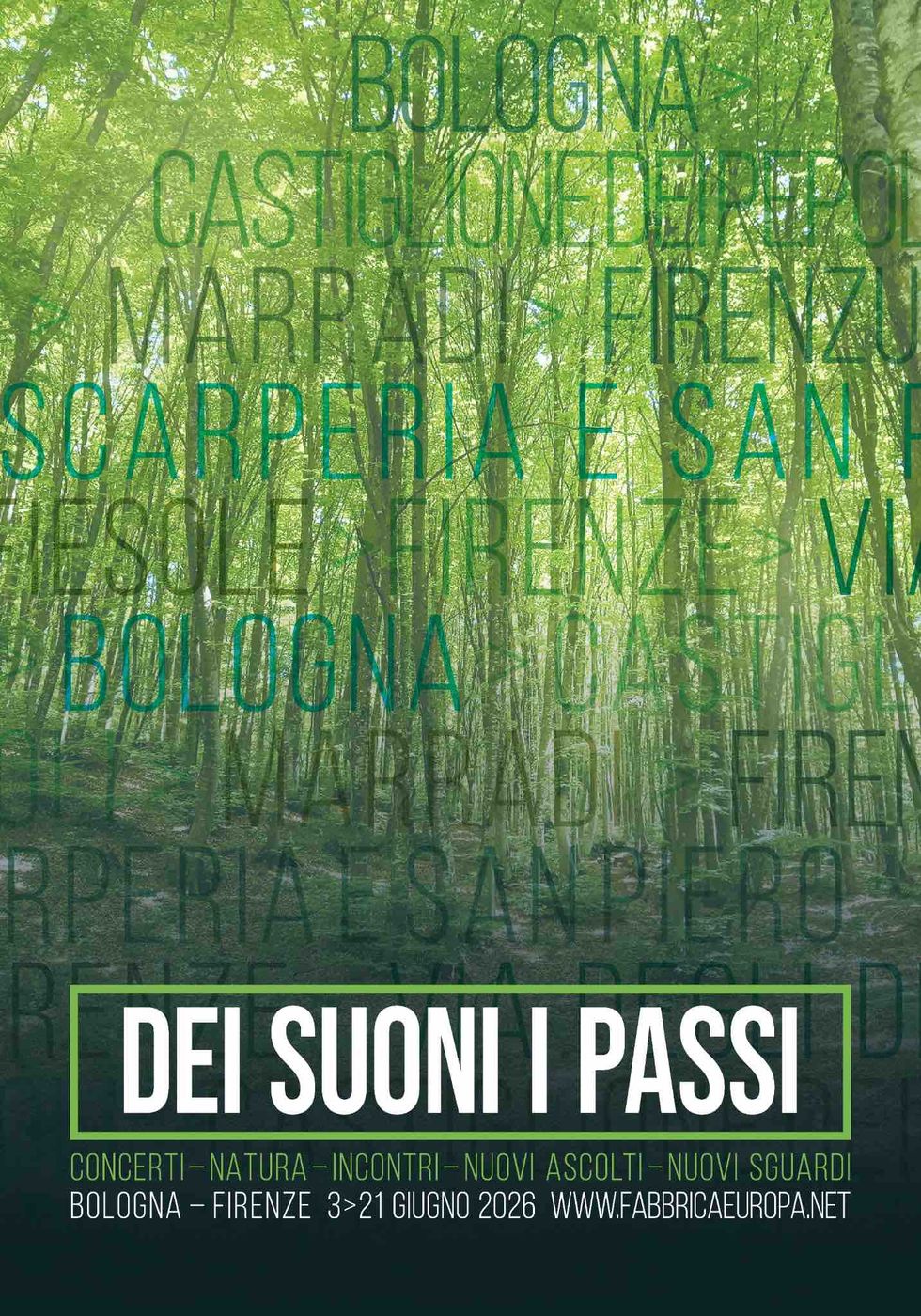 La 7/a edizione del festival “Dei Suoni I Passi”