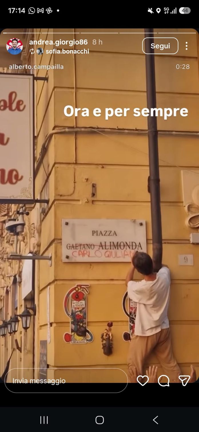 piazza Alimonda assessore Giorgio coisp protesta