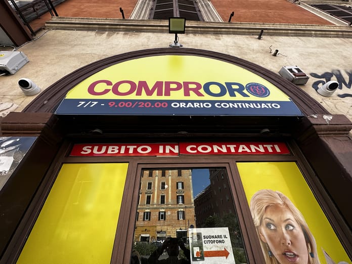 compro oro @imagoeconomicaLOGHI E NEGOZI Compro oro