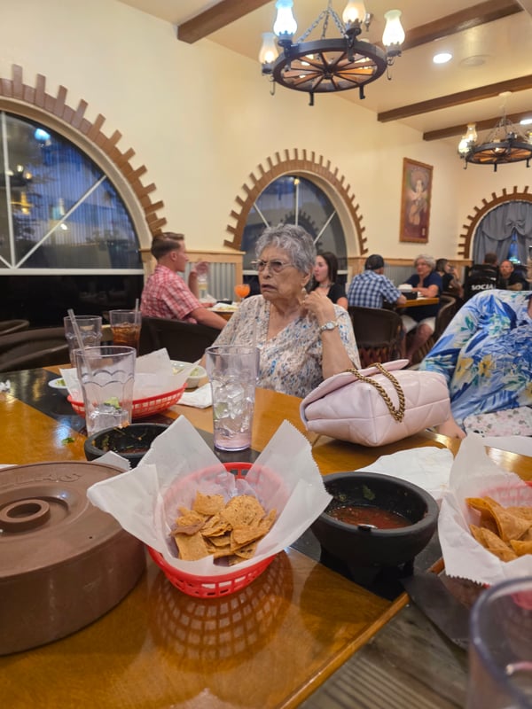Dinner at Mi Rancho in Yuma AZ  May 24, 2025