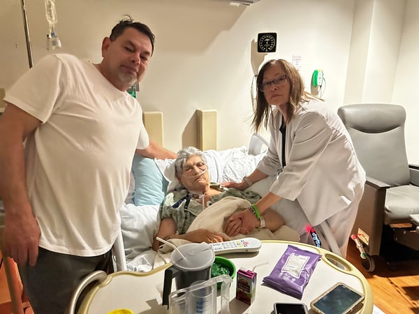 Theresa, John, and Grandma