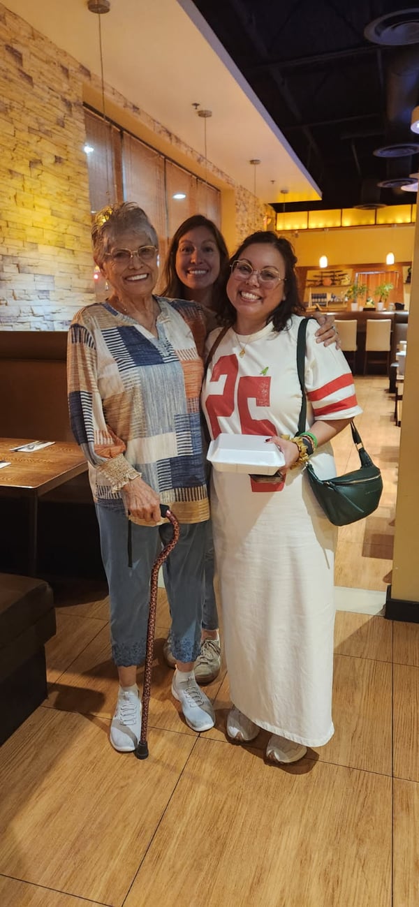 Grandma w/Roxanne & Raquel