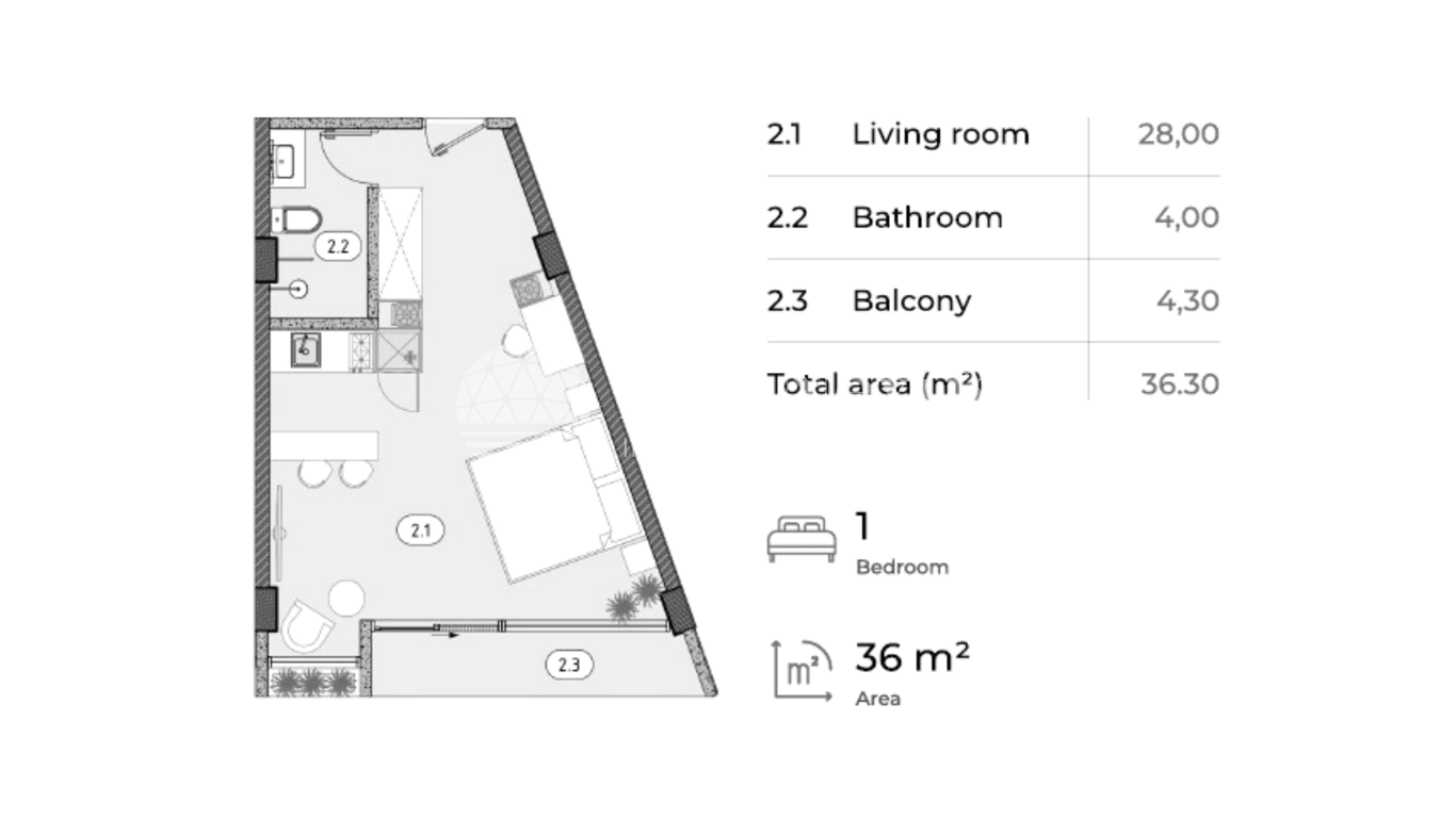 Apartment 1BR in Canggu photo 5