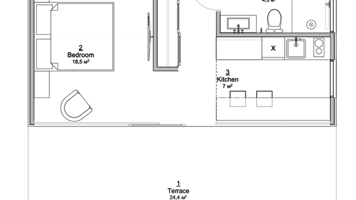 [Sold] UNIT NUANU VILLAGE 3 (1b) 1 photo 6