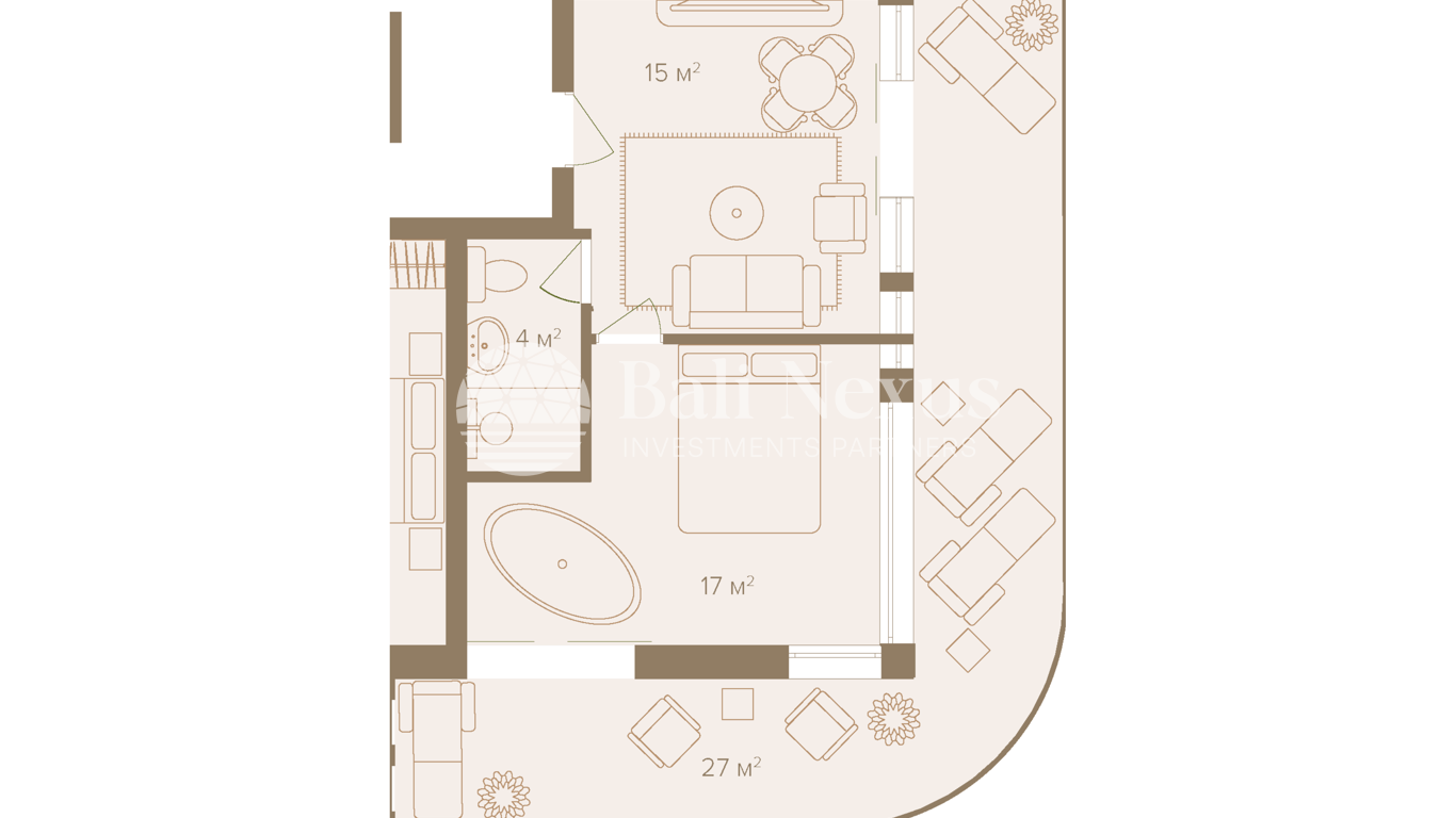 Apartment 1BR in Melasti photo 3