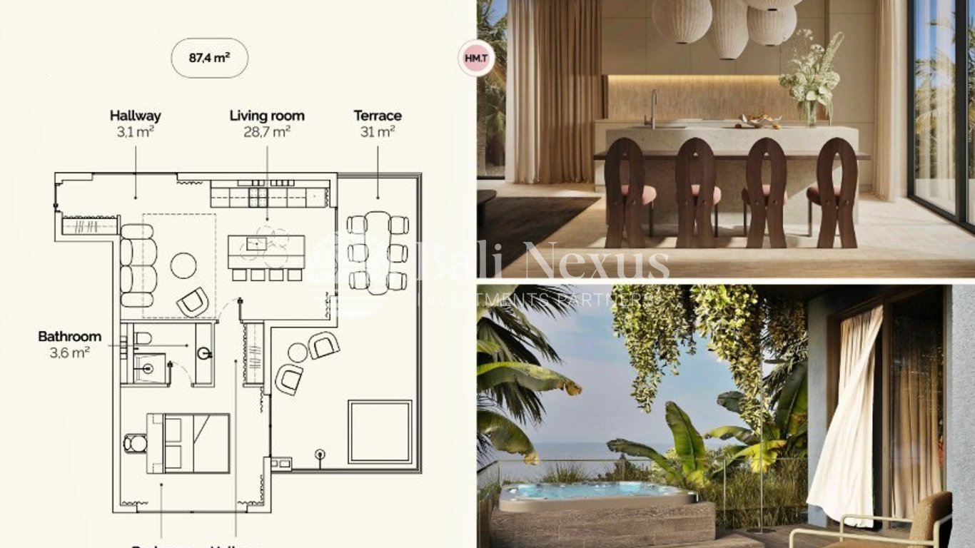 Apartment 1BR in Kedungu photo 9
