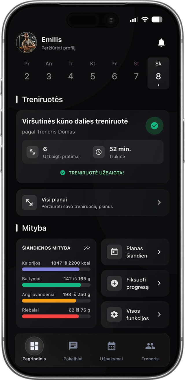 Sportstep programėlė: treniruočių planai ir progreso sekimas