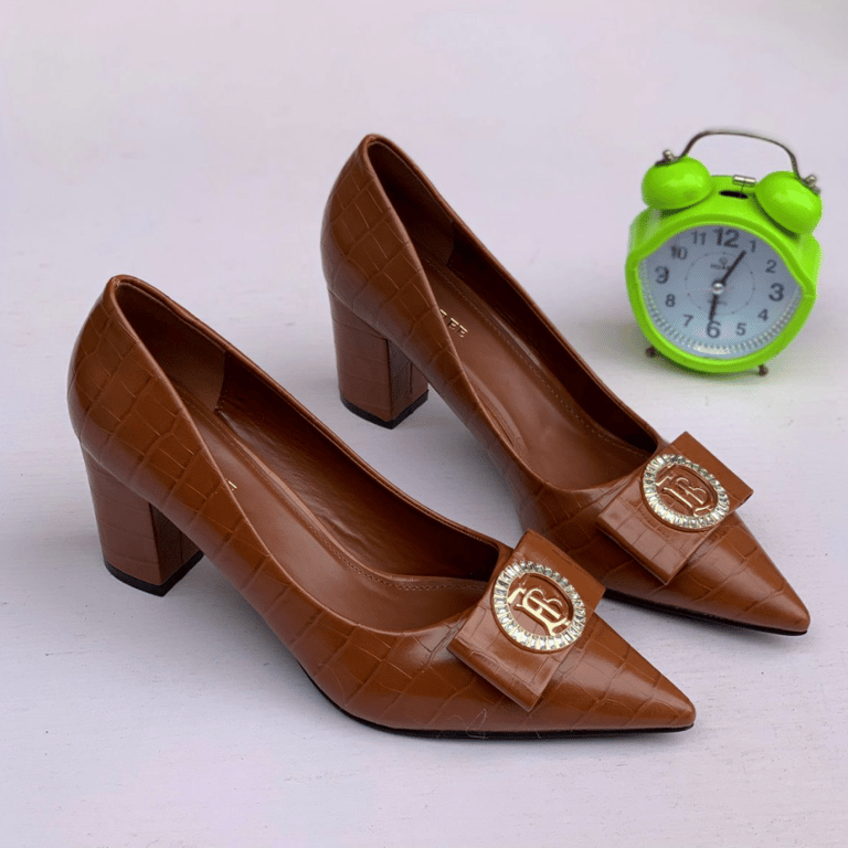 brown casual heels